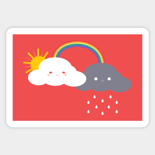 Grumpy Cloud Sticker